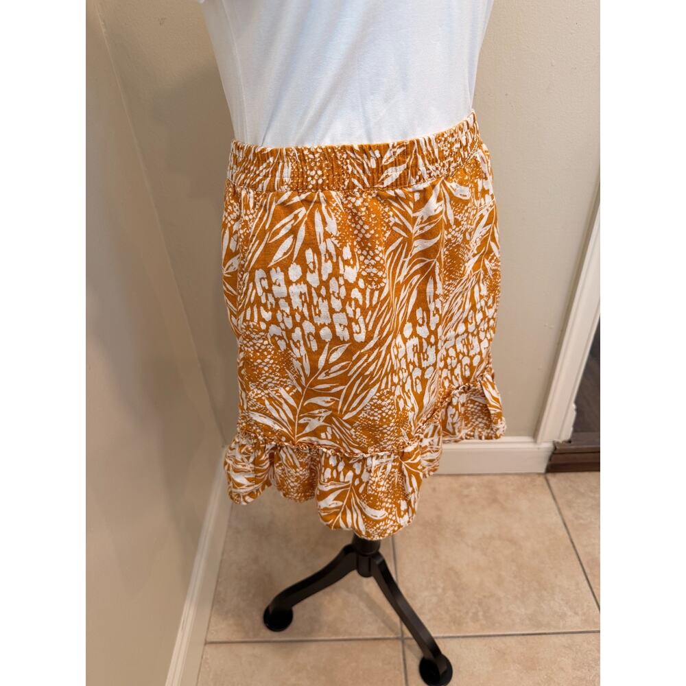 Christian Siriano New York 100% Linen Ruffle Mini Skirt – Women's M - Picture 4 of 9